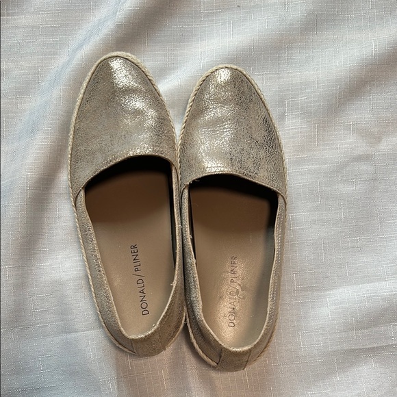 Donald J. Pliner Gold Espadrilles with Shimmery Finish - Picture 7 of 7
